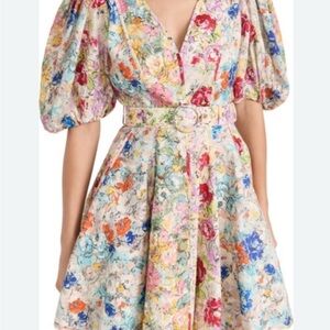 Zimmermann Multicolor Floral Mini Dress